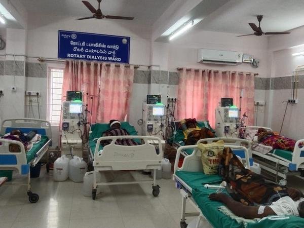 Modern dialysis machines sponsored by Rotary